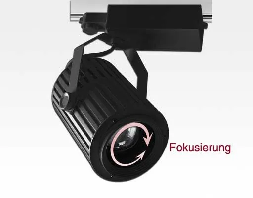 70W LED 3-Phasen Schienen Leuchte 24-60Grad einstellbar / schwarz Neutral Weiss 6900lm 230VAC