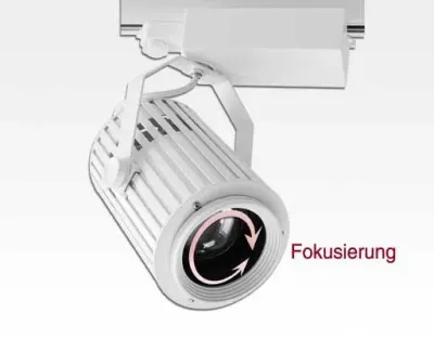 70W LED 3-Phasen Schienen Leuchte 24-60Grad einstellbar / weiss Warm Weiss 6900lm 230VAC -Ausstellungsstück mit kleinen Schönheitsfehler