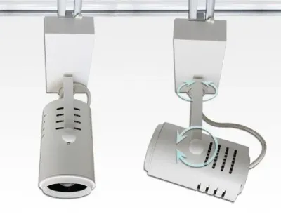 45W LED 3-Phasen Schienen Leuchte 24-60Grad einstellbar / weiss Warm Weiss 4800lm 230VAC — Bild 3