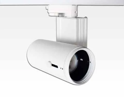 30W LED 3-Phasen Schienen Leuchte 24-60Grad einstellbar / weiss Warm Weiss 2800lm 230VAC -Ausstellungsstück mit kleinen Schönheitsfehler