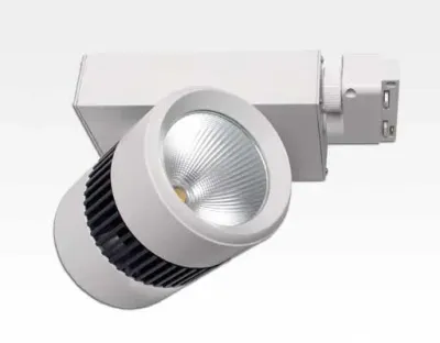 10W LED Leuchte weiss dimmbar für 3 Phasen Schienen 34Grad 650lm / Neutral Weiss 4000-4500K D92mm 230VAC — Bild 2