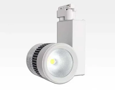 10W LED Leuchte weiss dimmbar für 3 Phasen Schienen 34Grad 650lm / Neutral Weiss 4000-4500K D92mm 230VAC