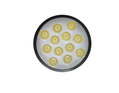 12W LED Leuchte schwarz dimmbar 3 Phasen Schienen 24Grad 1027lm / Neutral Weiss 4000-4500K D100mm 230VAC — Bild 3