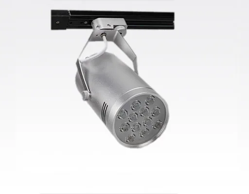 9W LED Leuchte weiss dimmbar für 3 Phasen Schienen 750lm / Warm Weiss 3000K D100mm 230VAC
