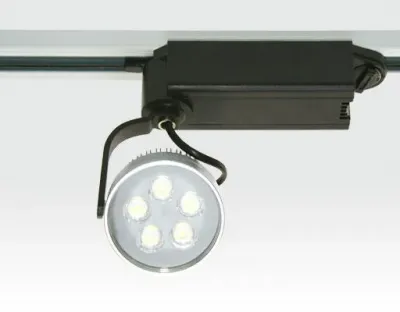 5W LED Schienen Leuchte für Drei-Phasen Schienen 30Grad / silber Neutral Weiss 300lm 230VAC — Bild 3