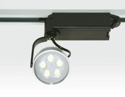 5W LED Schienen Leuchte für 3-Phasen Schienen 30Grad / silber Neutral Weiss 300lm 230VAC — Bild 3