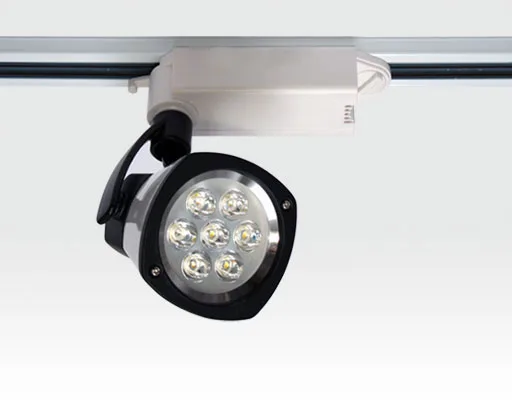 7W LED Schienen Leuchte für 3-Phasen Schienen / weiß Neutral Weiss 674lm 25Grad 230VAC