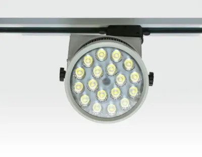 18W LED Schienen Leuchte für 3-Phasen Schienen / weiß Neutral Weiss 1609lm 30Grad 230VAC — Bild 2