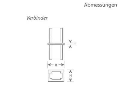 Verbinder für Ein-Phasen Schienen Weiß — Bild 2