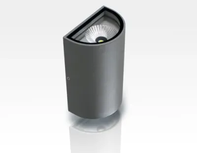 10W LED Wandleuchte Tageslicht Weiß Grau / 1000lm IP54 230VAC