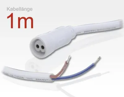 1m Anschlusskabel IP67 Easy Stecker 2-polig female / 1 offenes Ende für LTWWSC-Serie