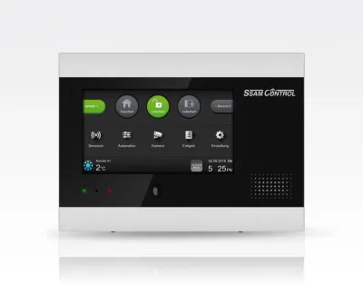 Touchscreen ControlCenter LAN EN50131 Grad2 / SSAMControl-Smartphone App