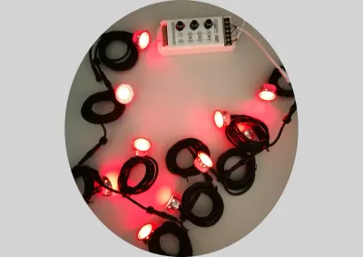 10 Stück LED Leuchten-Garten-Treppen-Beleuchtung-Terrassen Farbe mit Controller und Netzteil — Bild 2