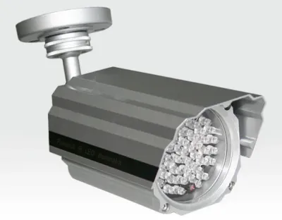 Infrarot-LED Scheinwerfer 60m 15Grad Aussen IP68 12VDC / 54 IR-LEDs Dämmerungsschalter