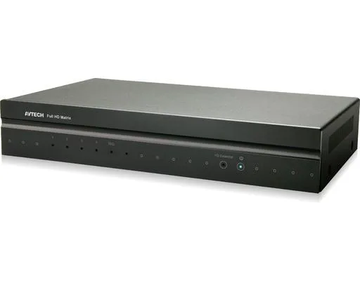 HDMI Matrix für bis zu 4 HDMI Quellen und USB Steuerung / 4xHDMI / 1xUSB IN - 1xHDMI / 4xUSB OUT