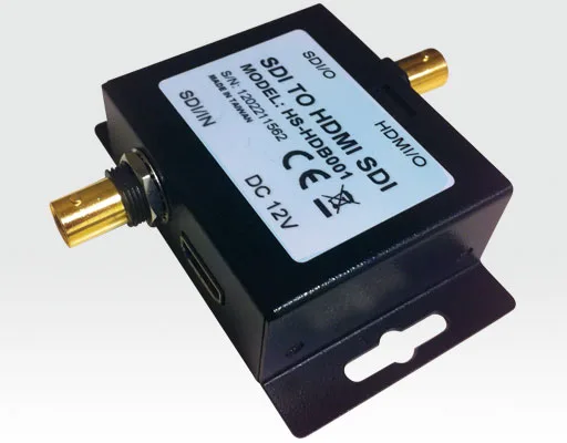 HD-SDI Signalwiederholer (doppelte Reichweite) und Converter / 1x HD-SDI IN/OUT, 1x HDMI OUT