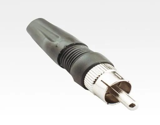 RCA Male Solderless Type, W/Spring