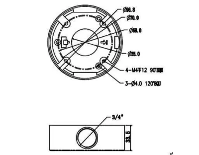 Dahua PFA13A Montagebox  / Verkauf nur in Verbindung mit Kamera — Bild 2
