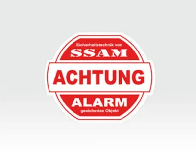 Alarm-Sticker klein